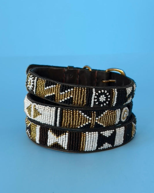 Nyeusi Black Dog Collar Small