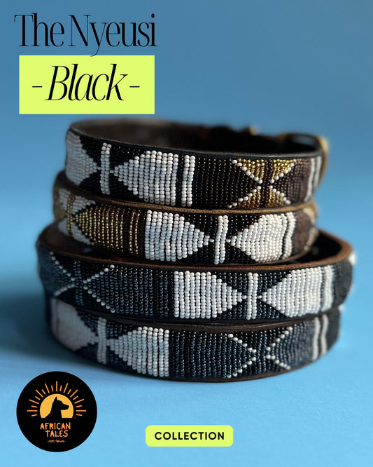 Nyeusi Black Dog Collar X Large