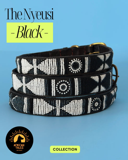 Nyeusi Black Dog Collar XX Large